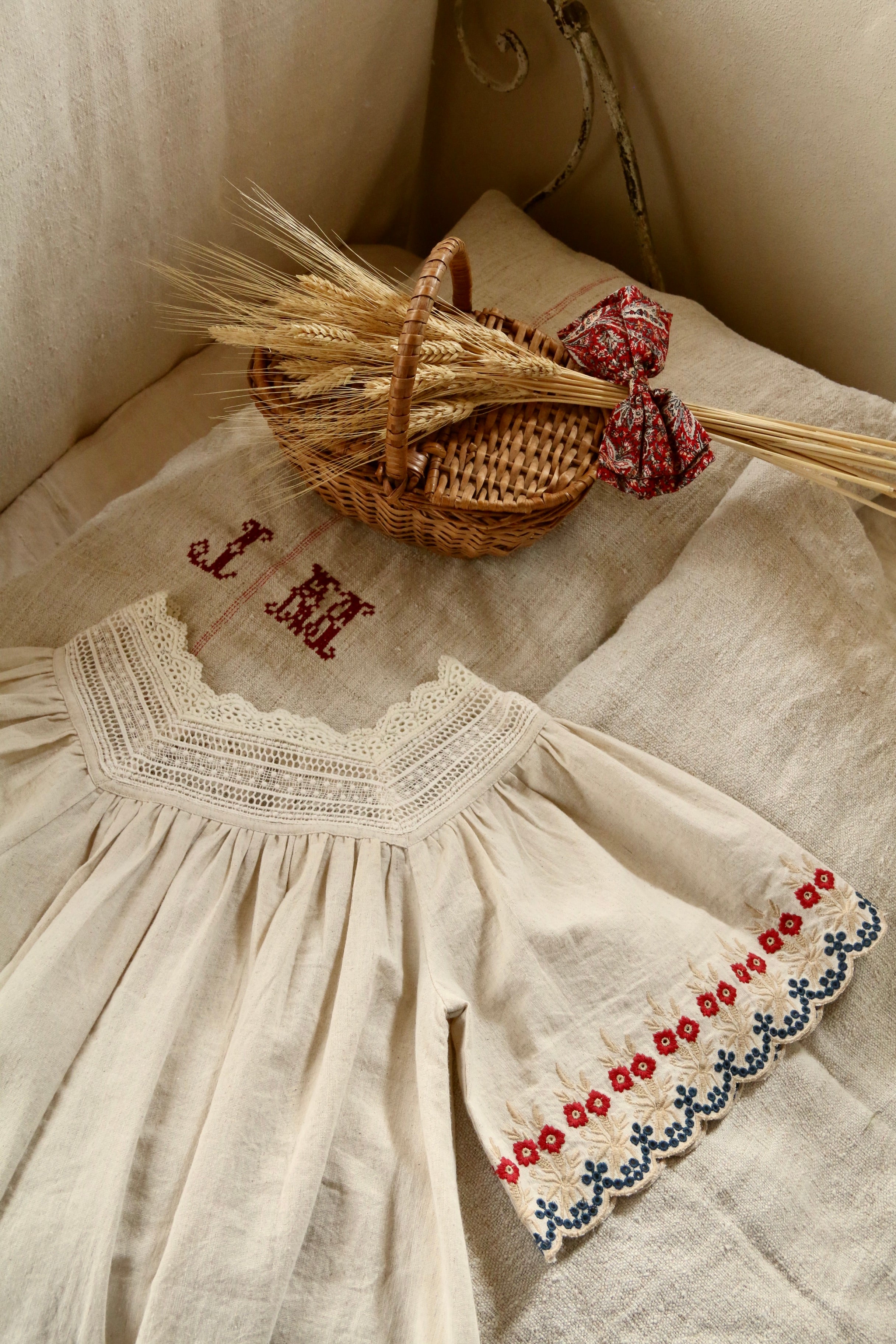Embroidered Dress | Natural Cotton Flex