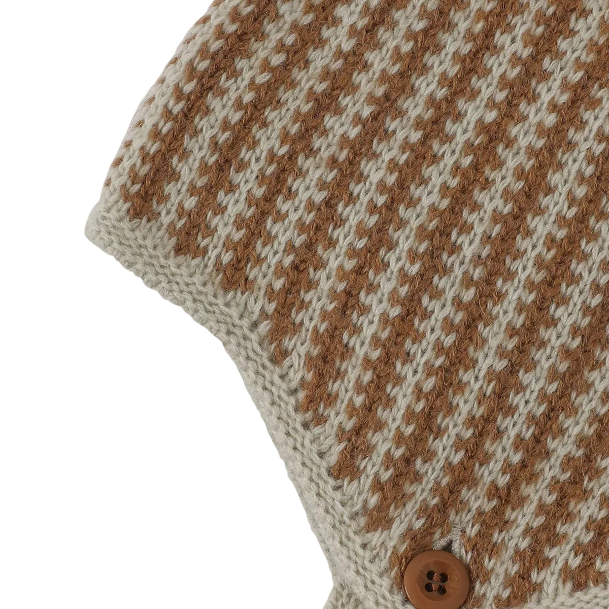 Jardin Knit Bonnet | Green Beige