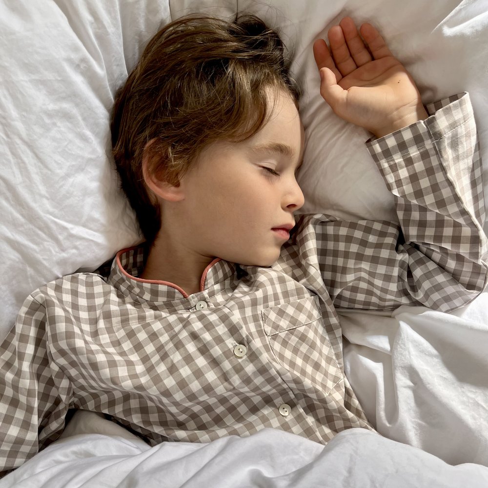 Batiste Mandarin Collar Pajamas