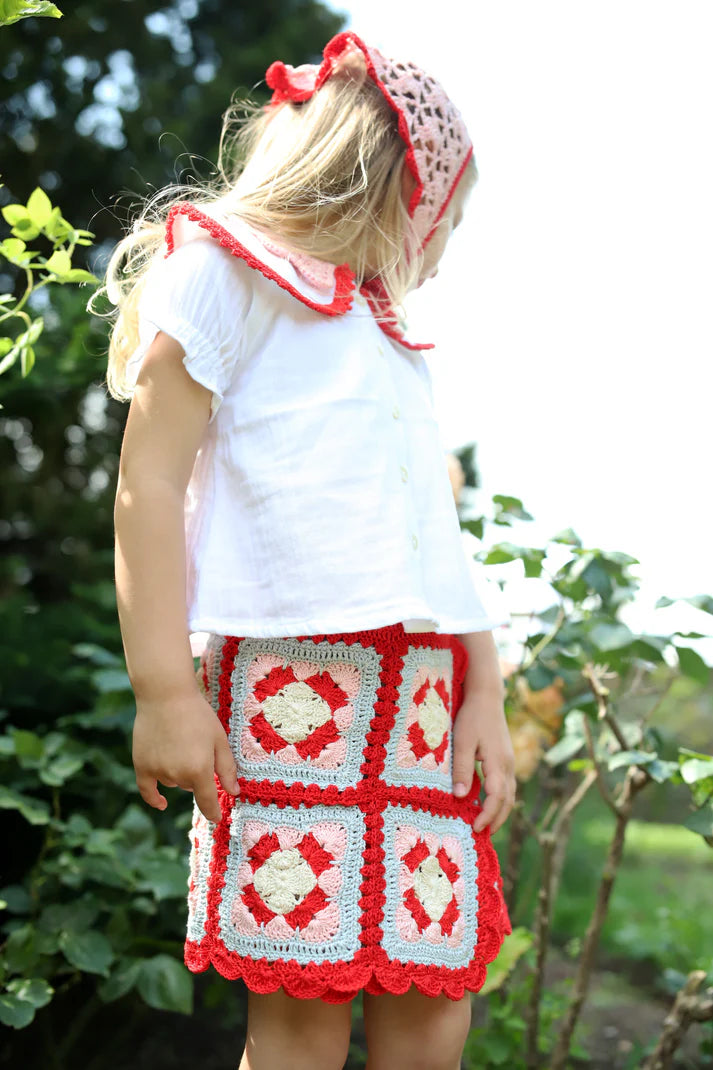 Crochet Headscarf Pixie | Cotton Candy Combo