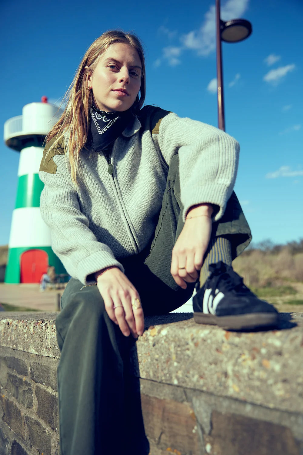 Willie Polo Knit Jacket | Grey Melange