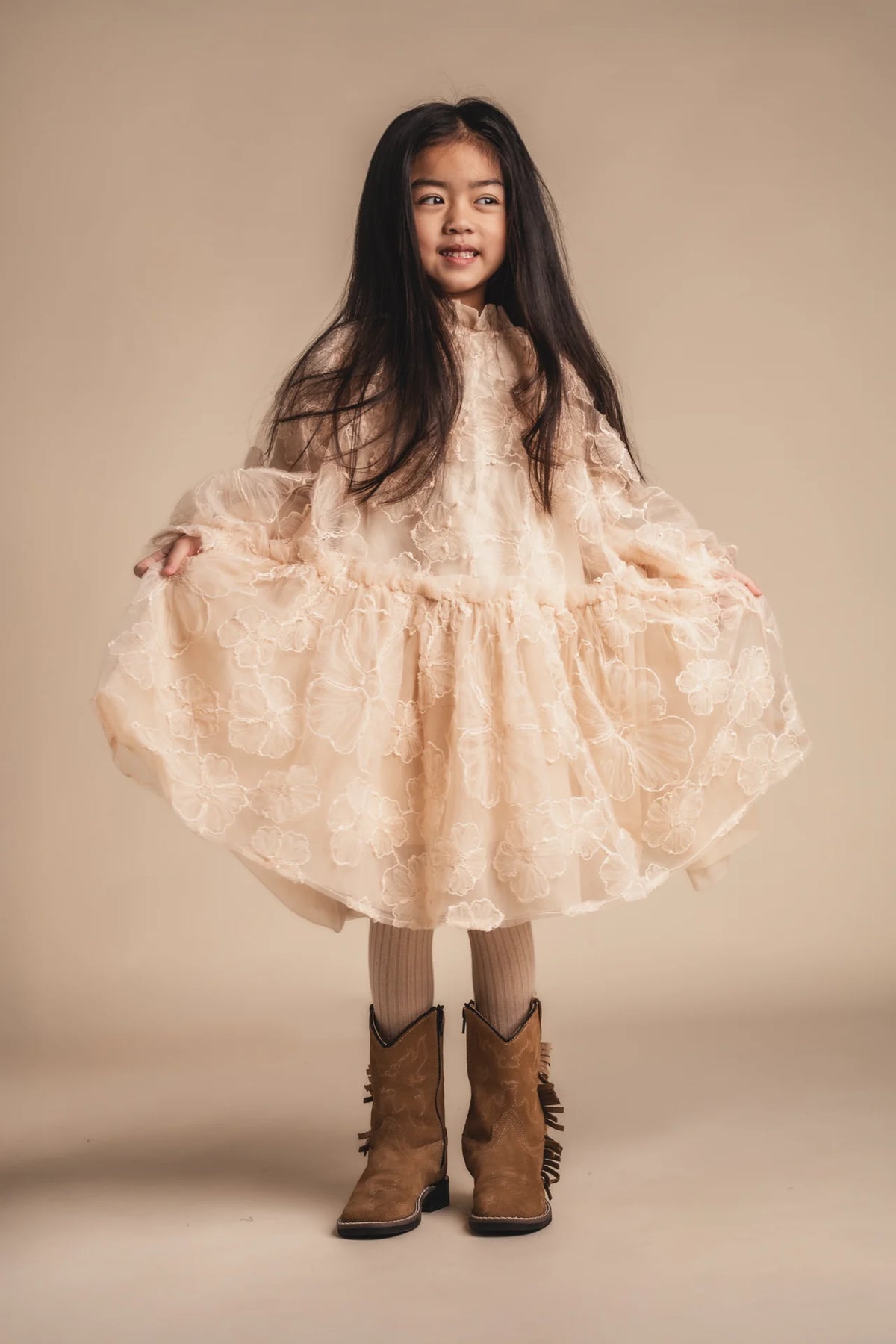 Izebelle Dress | Beige
