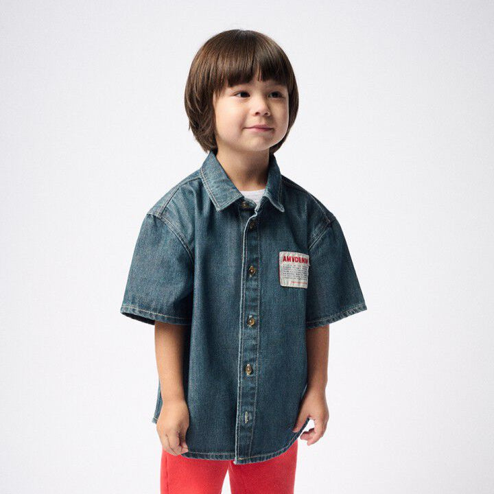 Ozyr Straight Shirt | Medium Green Cast