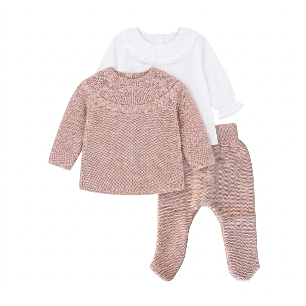 Knit Ruffle Set