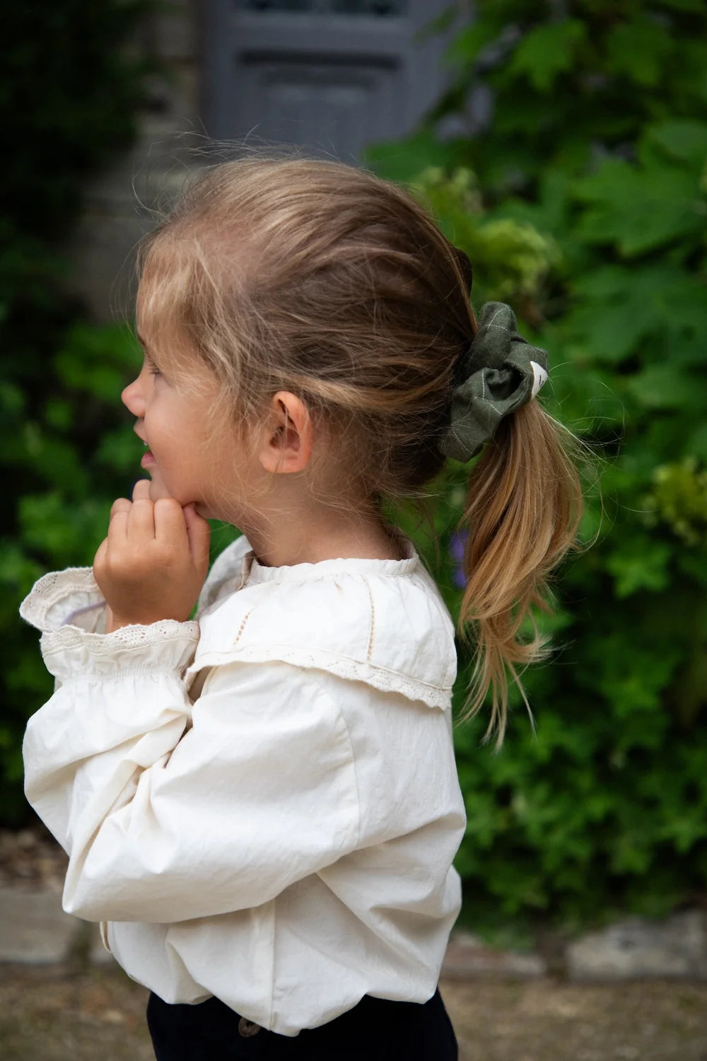 Lou Scrunchie | Green Check