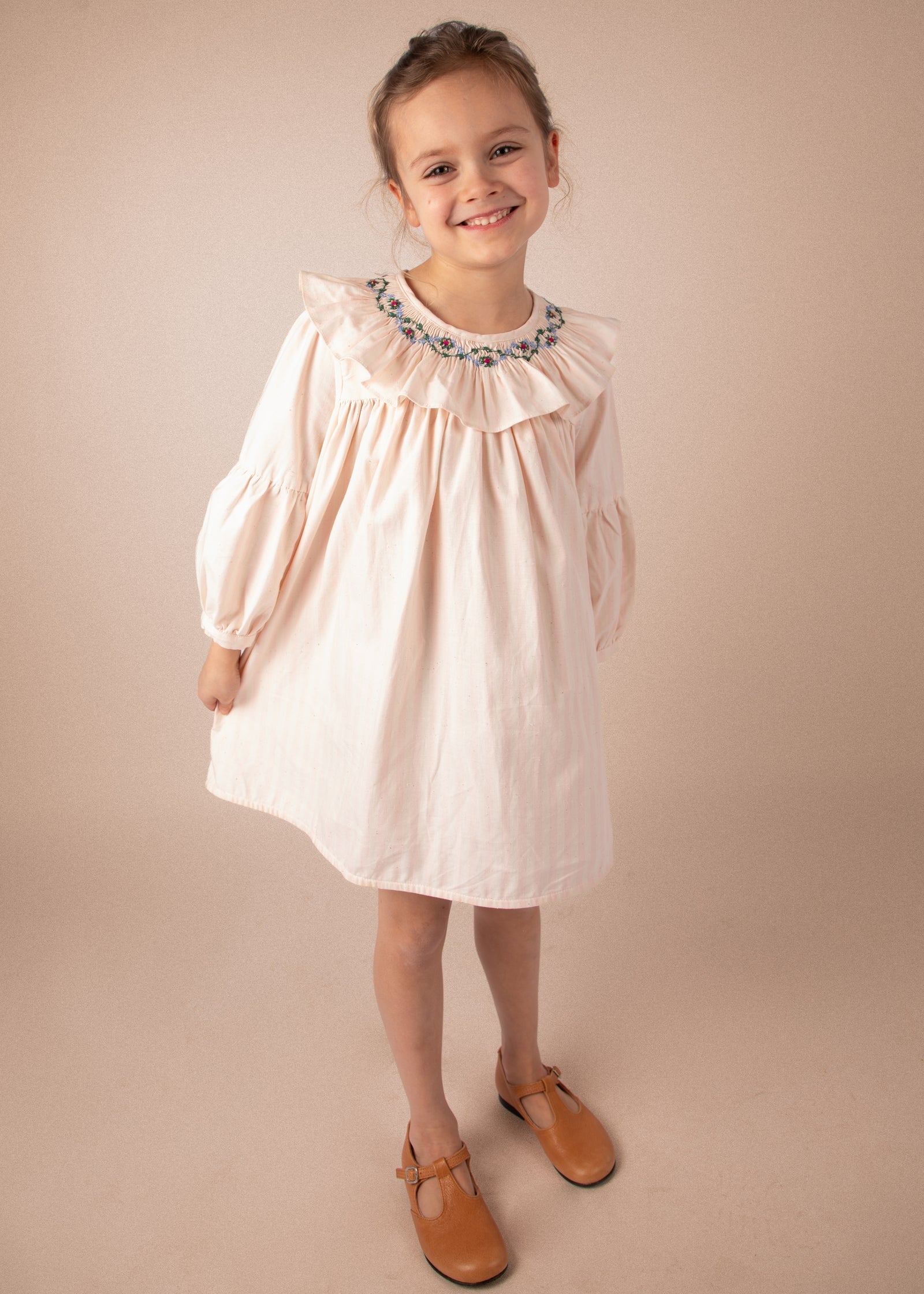 Bianca Dress | Pink Stripes