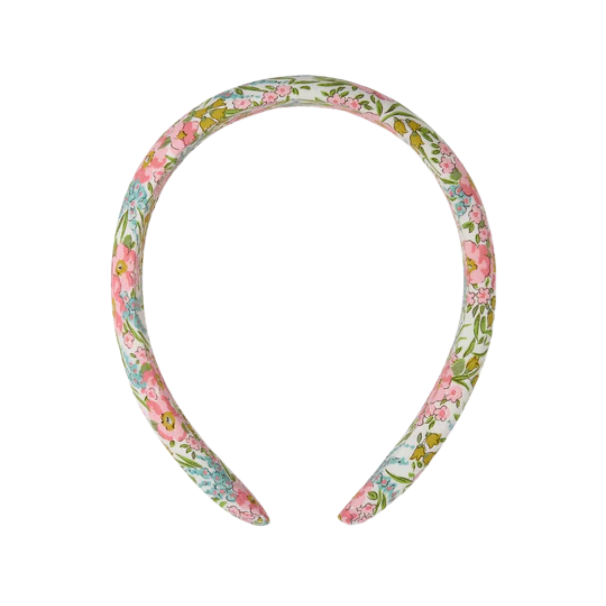 Fabric Wide Headband | Pink Floral