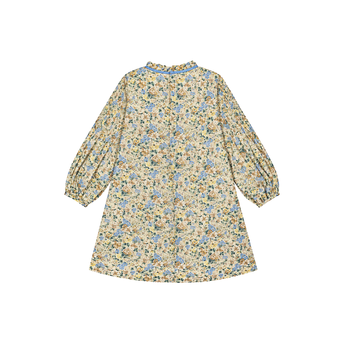 Raya Hand-Smocked Dress | Beige Floral