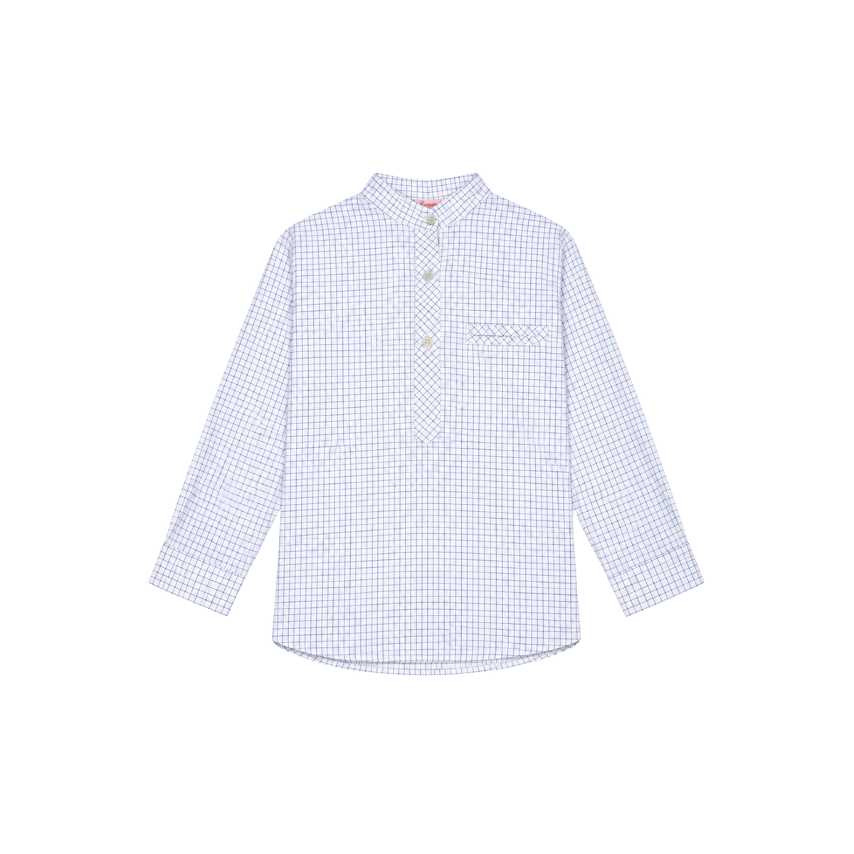 Mateo Check Long Sleeve Shirt | Blue