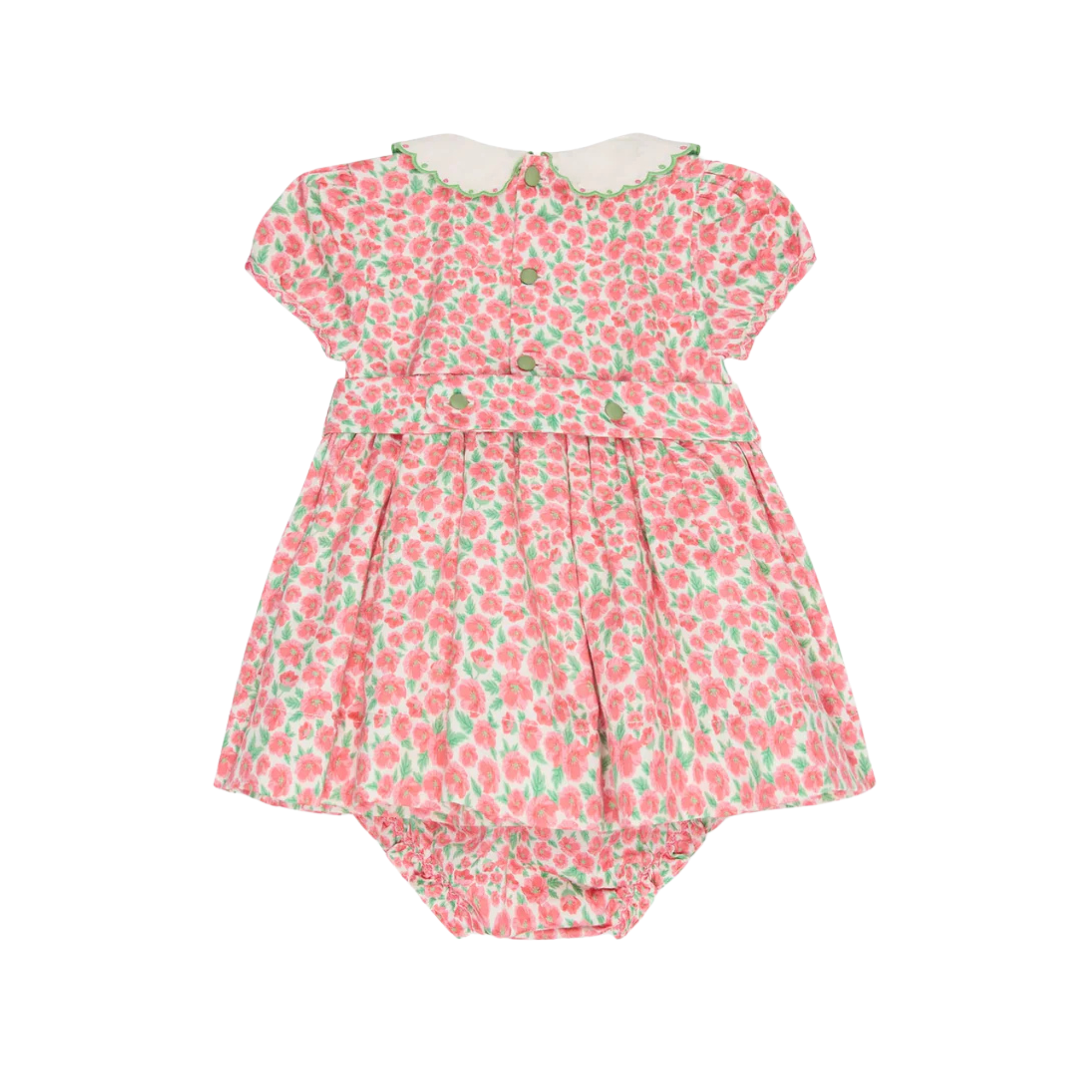 Coco Baby Smocked Set | Red Floral
