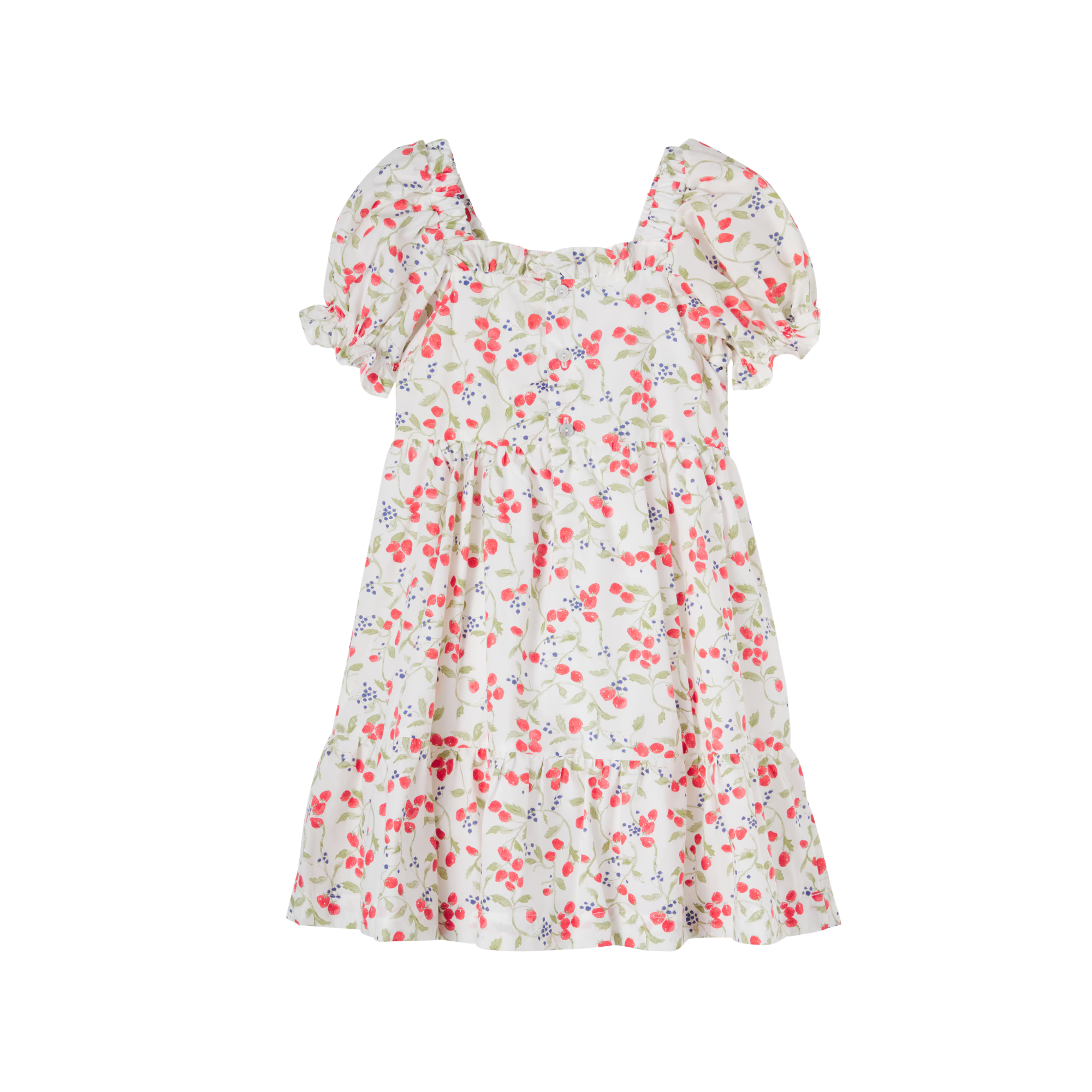 Elara Smocked Dress | Strawberry Floral
