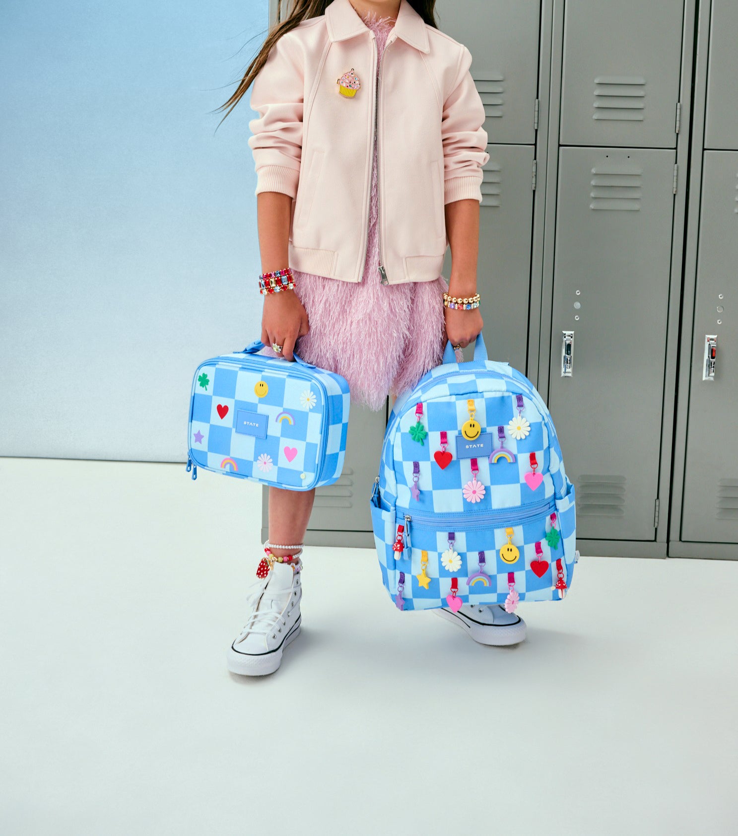Kane Backpack | Charms Blue Check