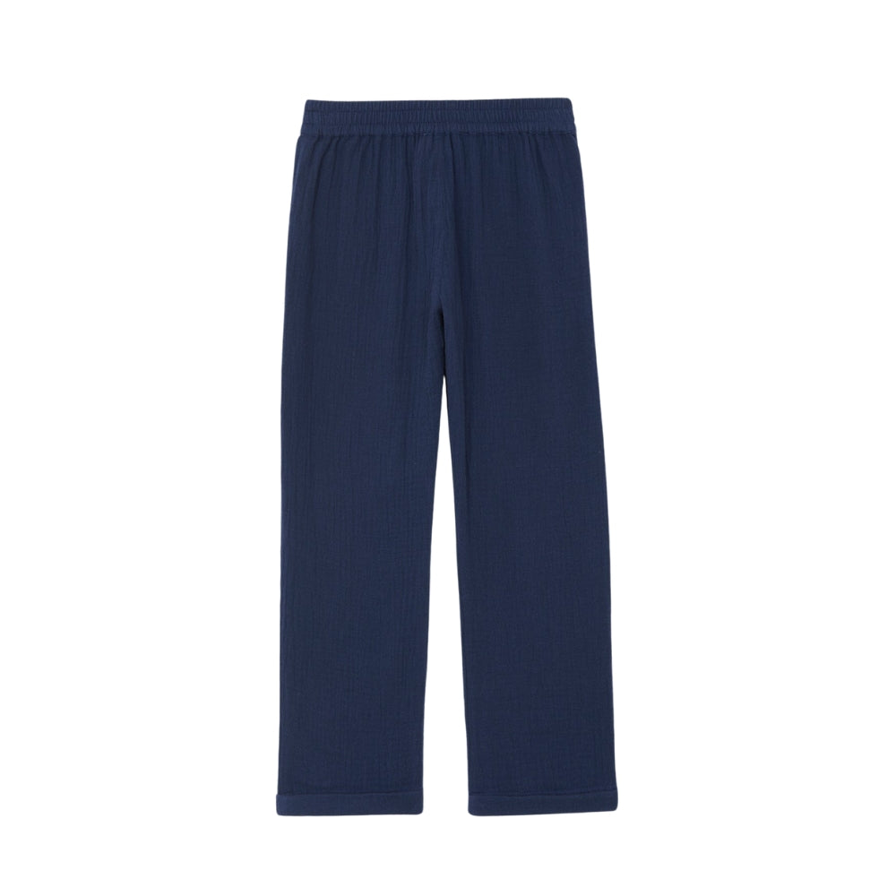 Muslin Trousers | Navy Cotton