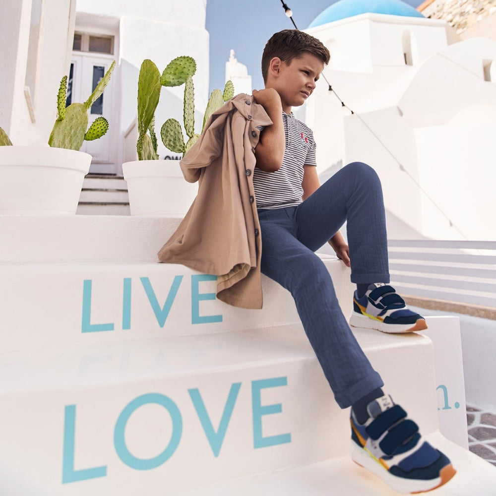 Muslin Trousers | Navy Cotton