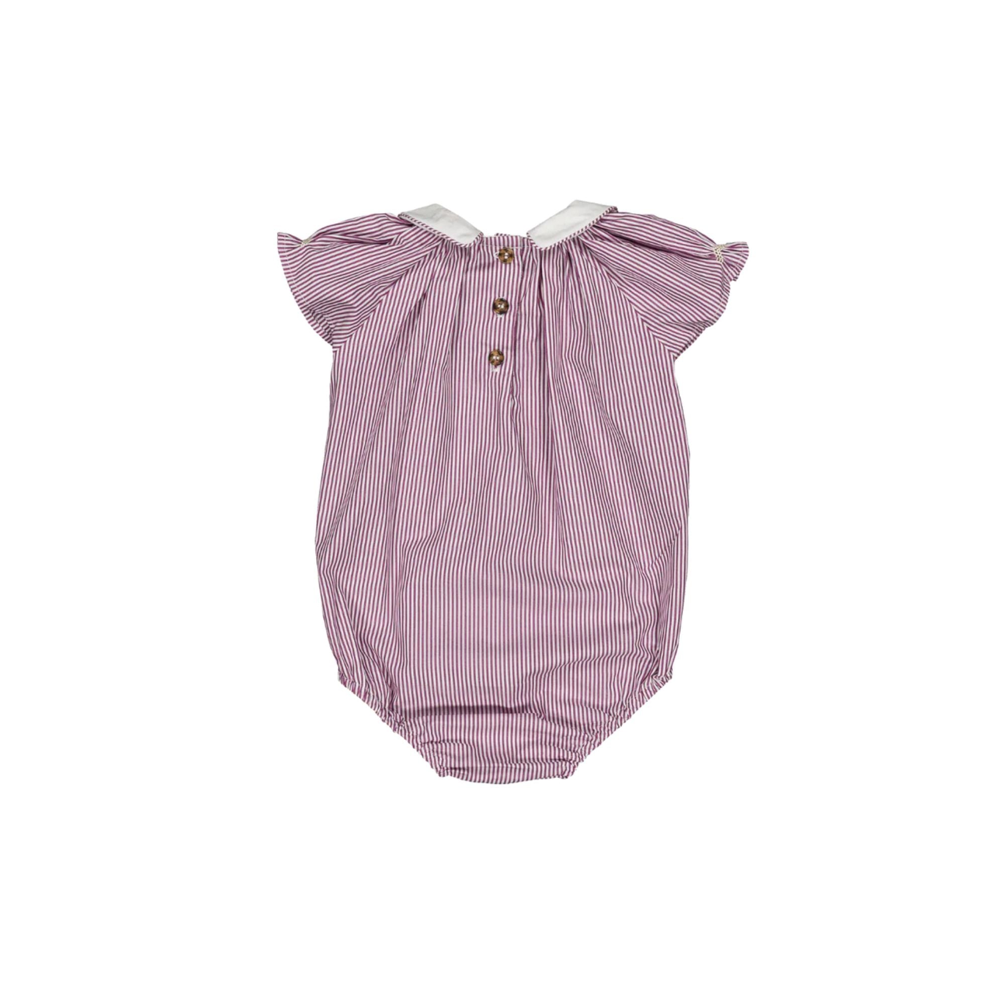 Bilbao Romper | Burgundy Stripes