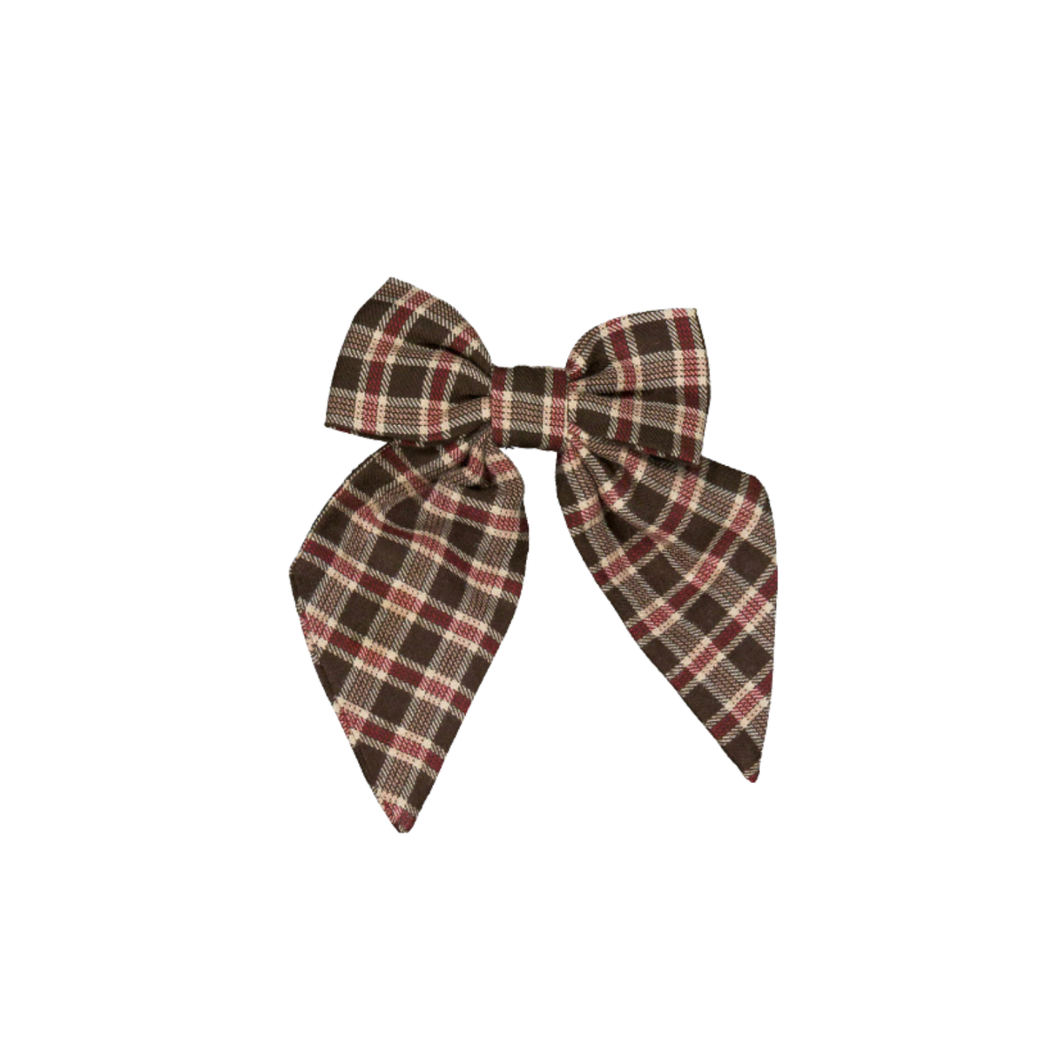 Carlotta Hair Clip | Grey Tartan