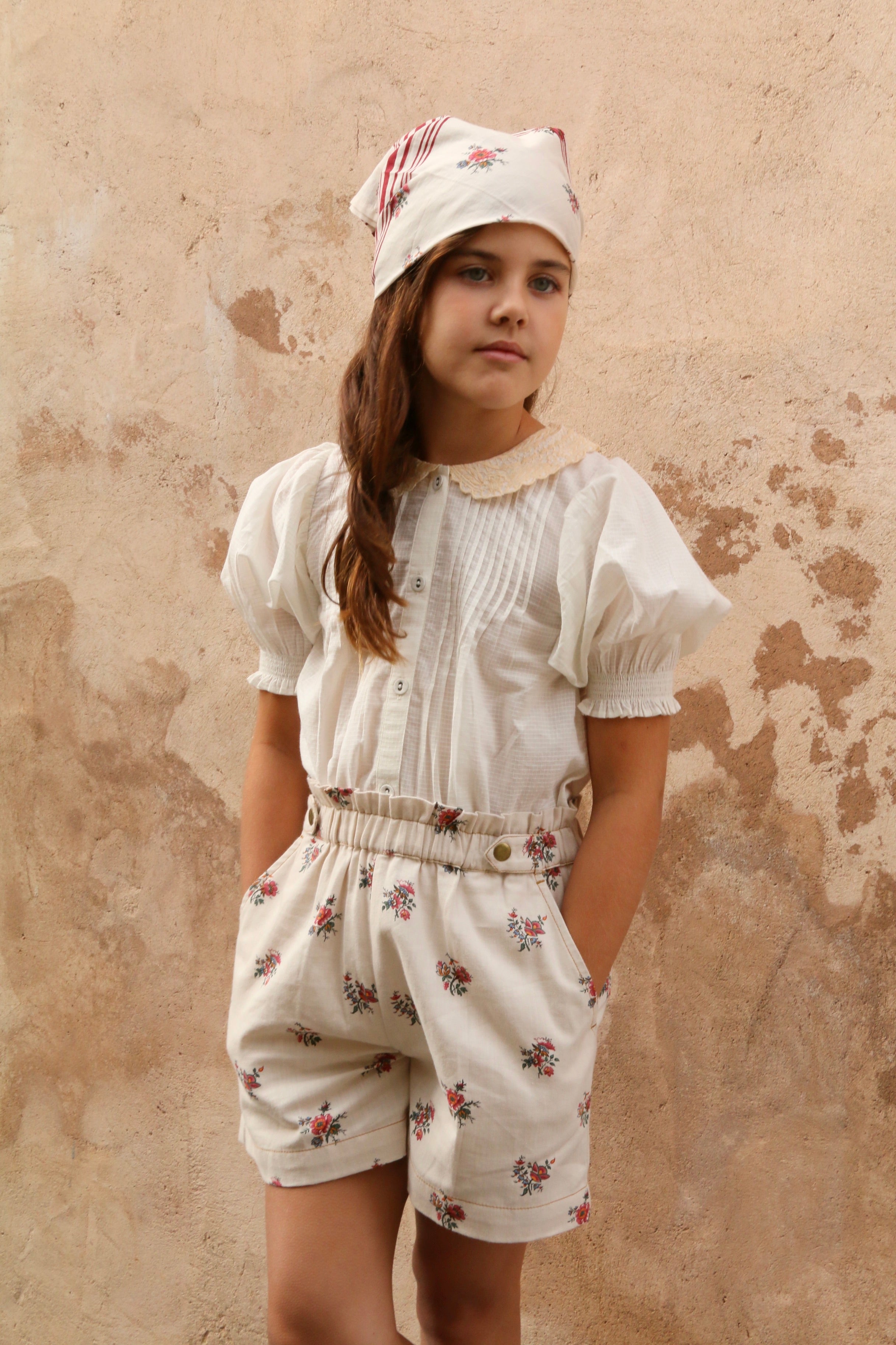 Long Blouse | Natural Check Voile
