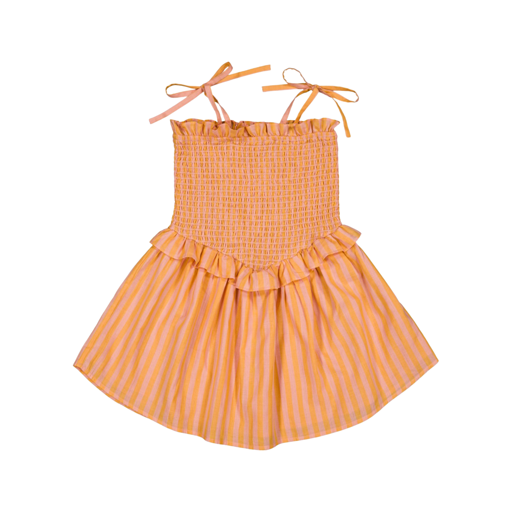Eden Stripe Dress | Orange