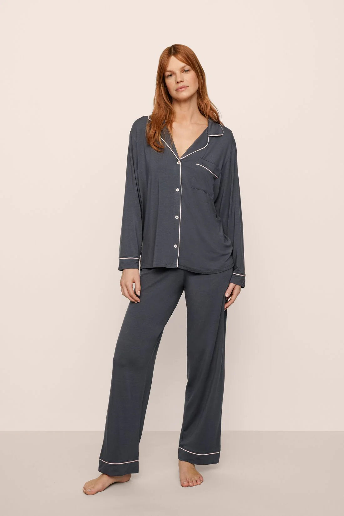 Gisele Long PJ Set | Graphite