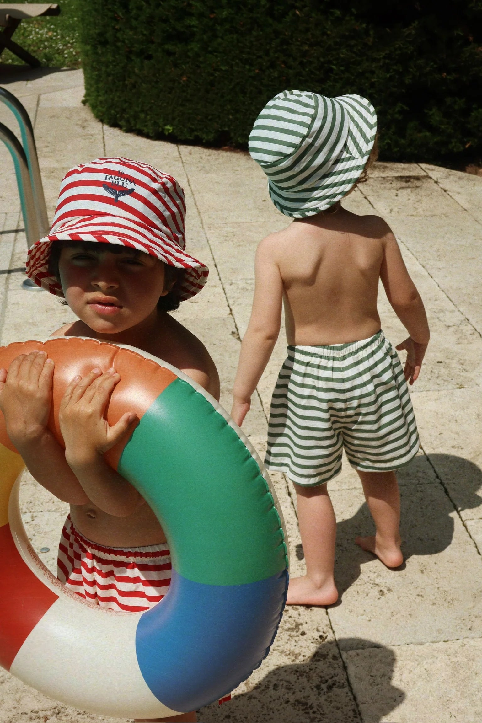 Asnou Bucket Hat | Stripe Rouge