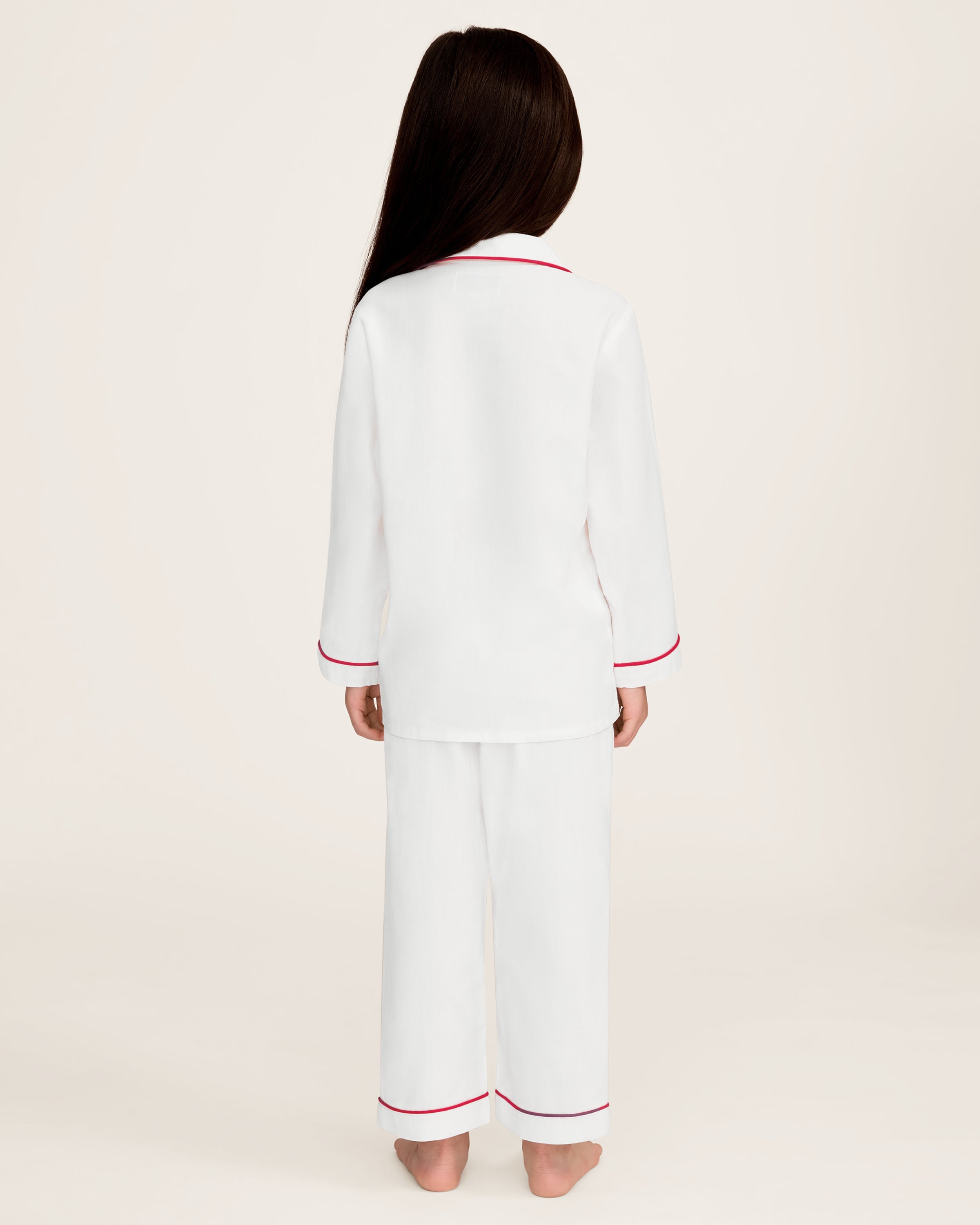 Twill Pajamas Set | White