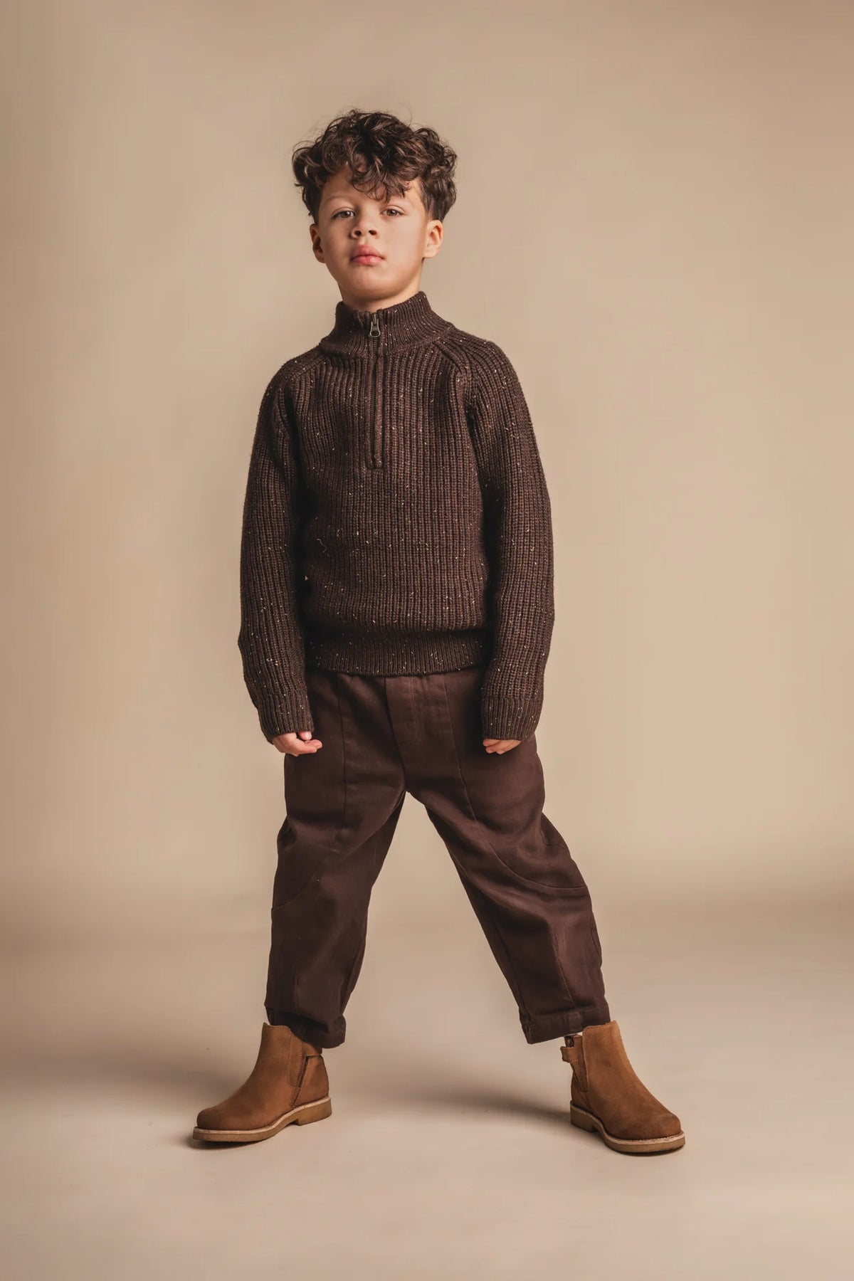 Fox Maeze Sweater Set | Brown Choco