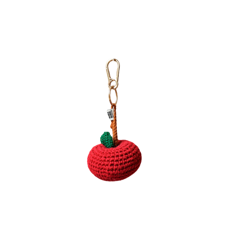 Crochet Bag Charm | Apple