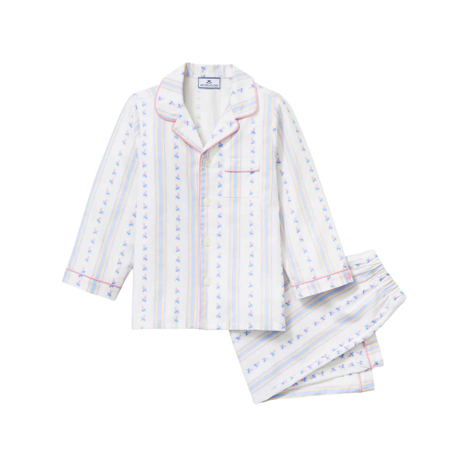 Twill Pajama Set | Cottage Stripe