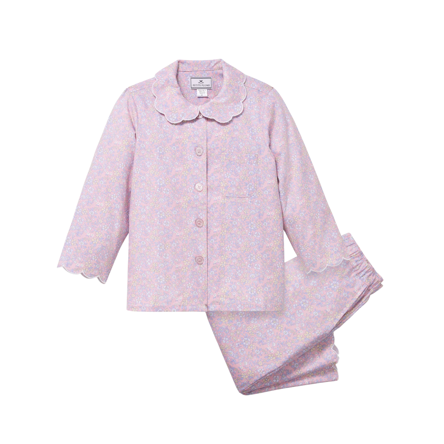 Twill Colette Pajama Set | Fleur Blush