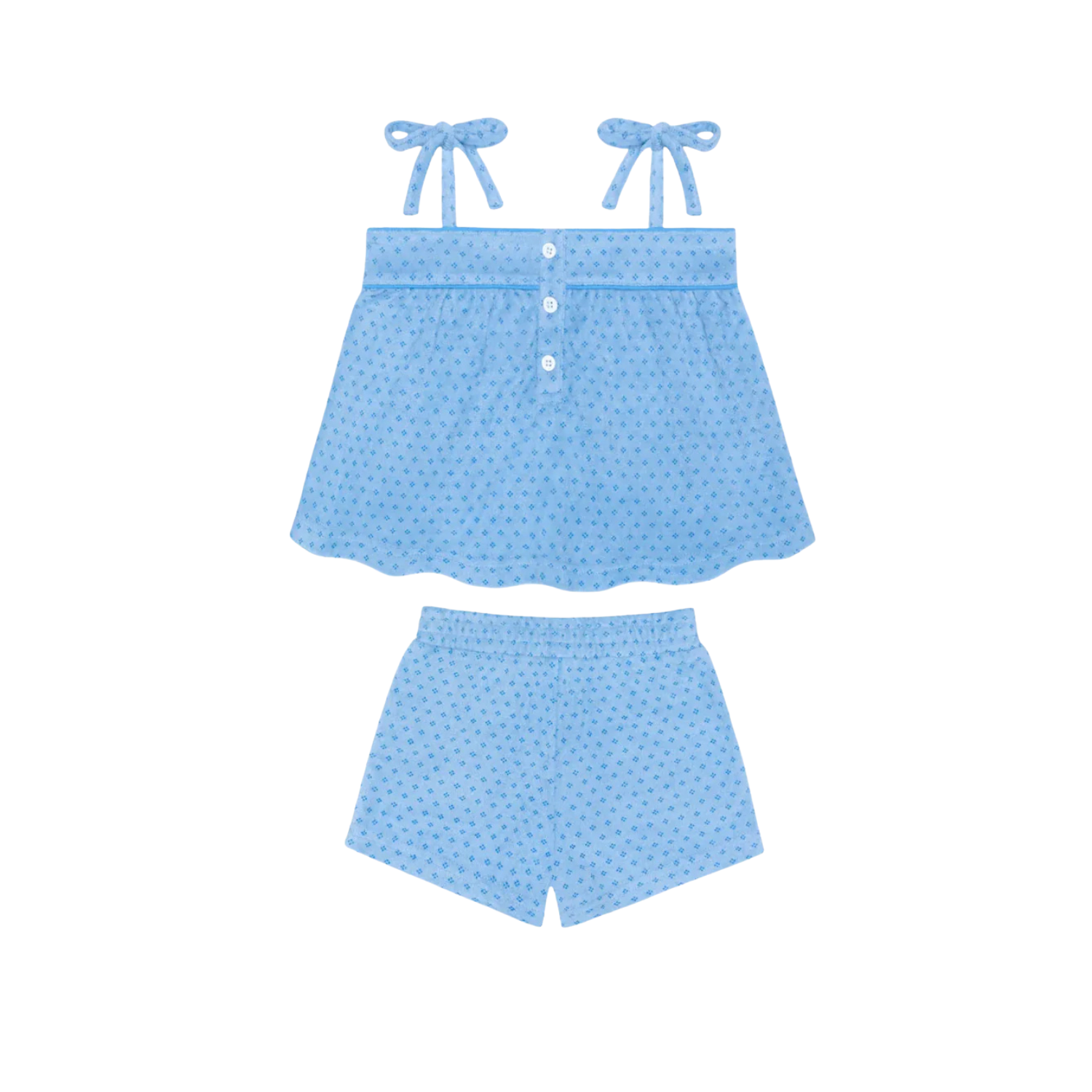 Tie Top And Short Set | Le Marin Dot