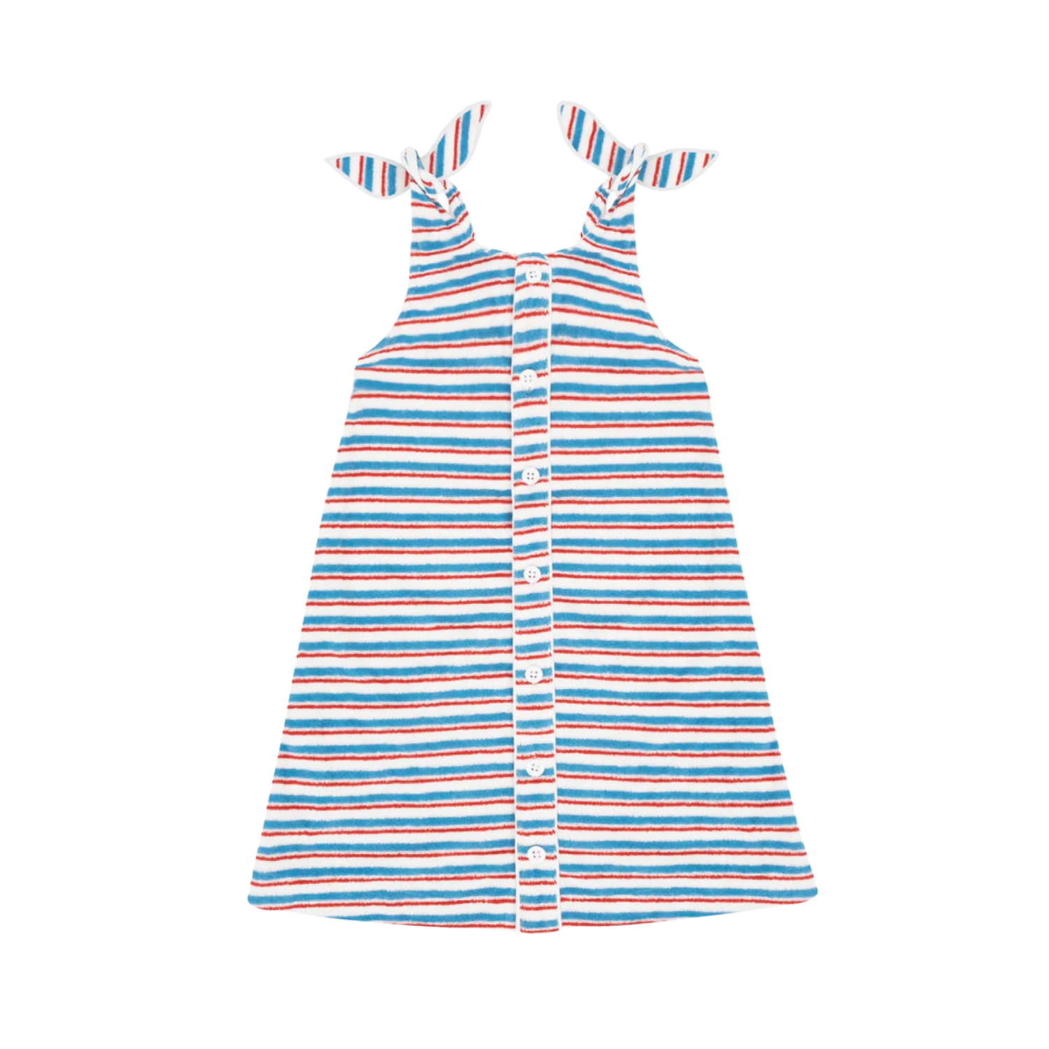 French Terry Tie Knot Dress | Jetty Stripe
