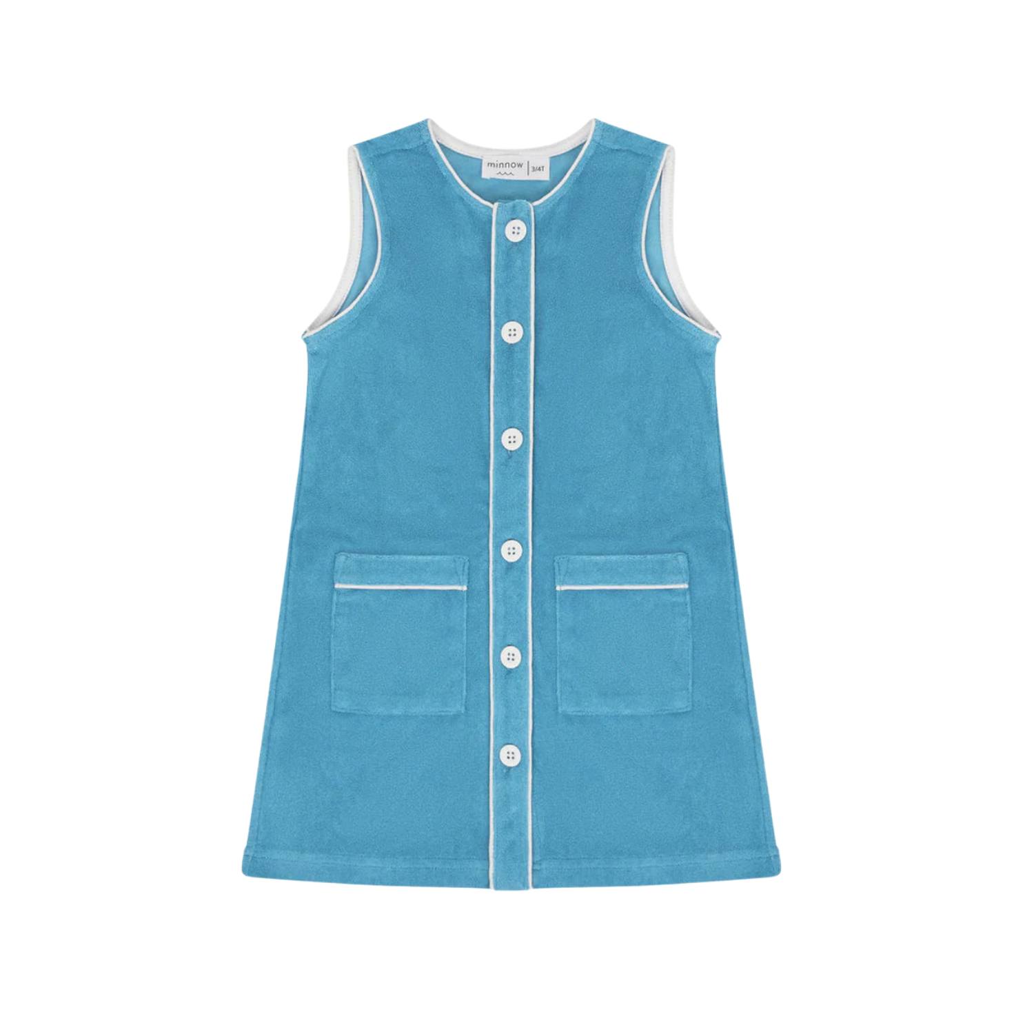 Button Down Dress | Hydrangea Blue
