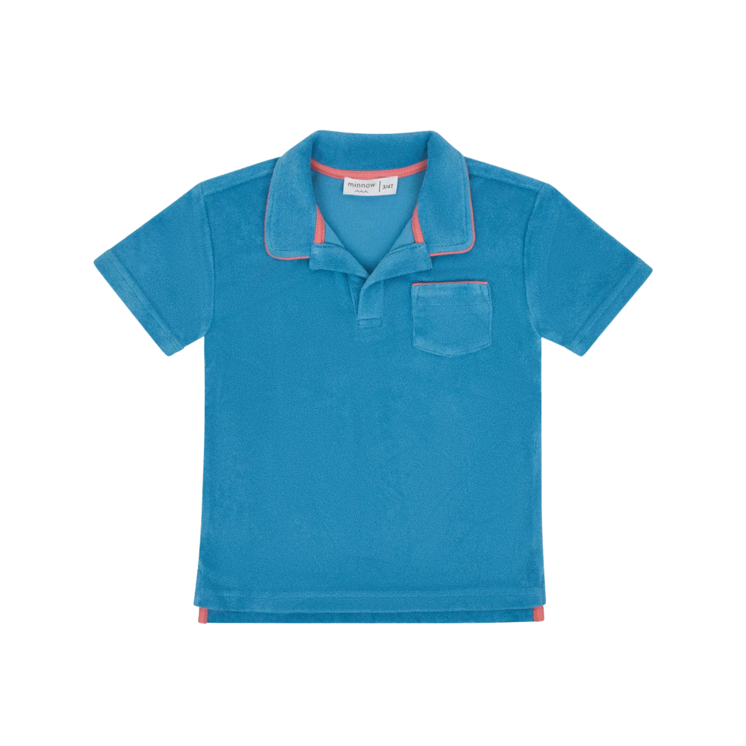 French Terry Polo | Hydrangea Blue