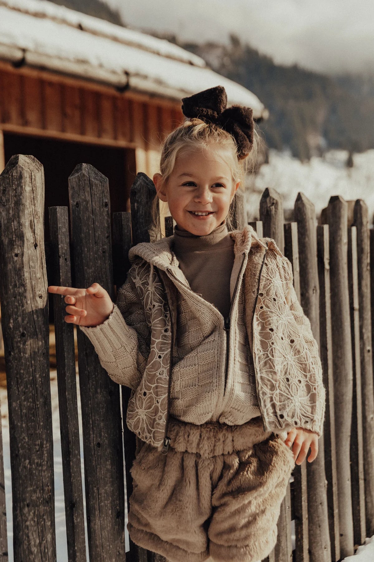 Moa Loue Gilet Set | Taupe Light
