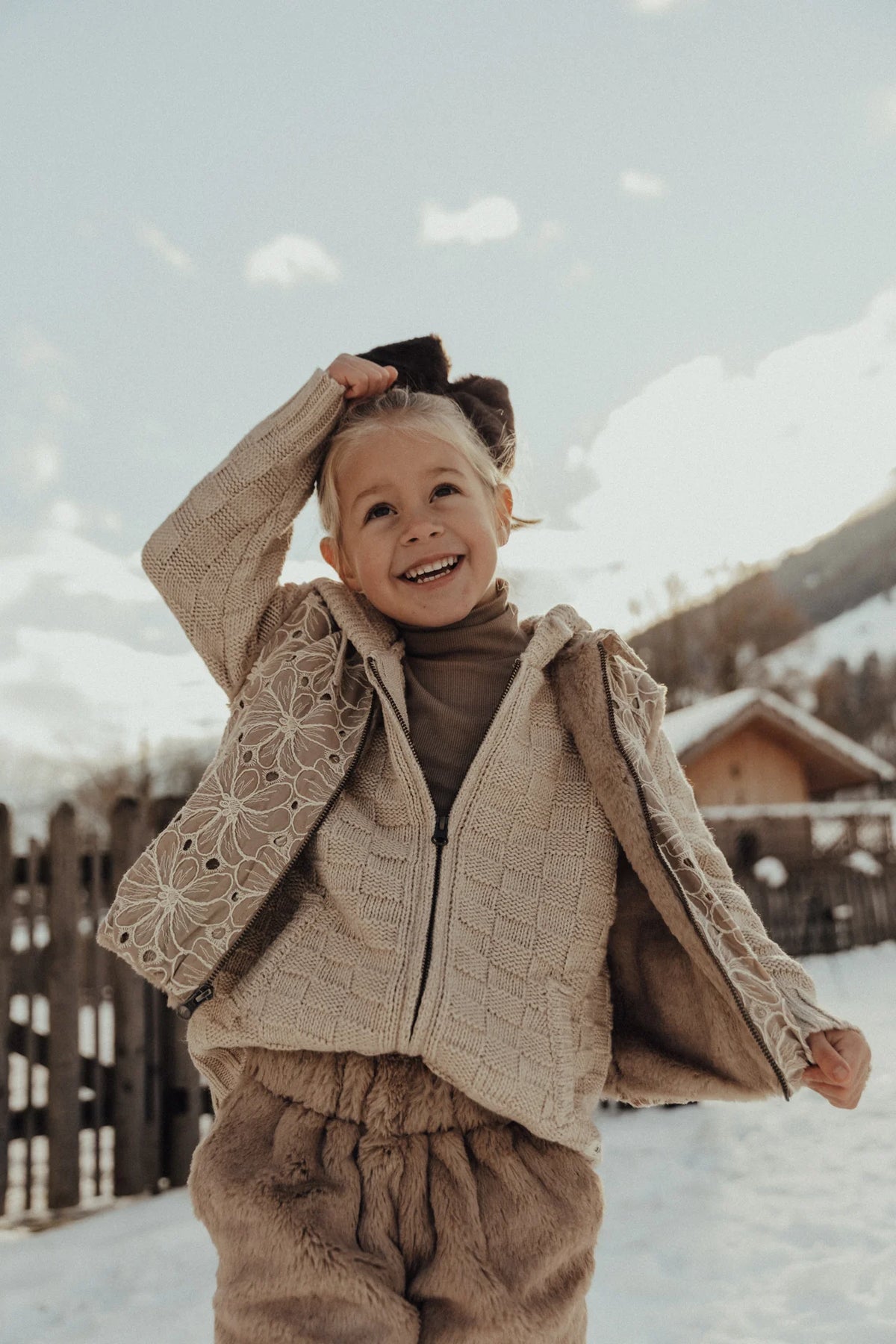 Moa Loue Gilet Set | Taupe Light