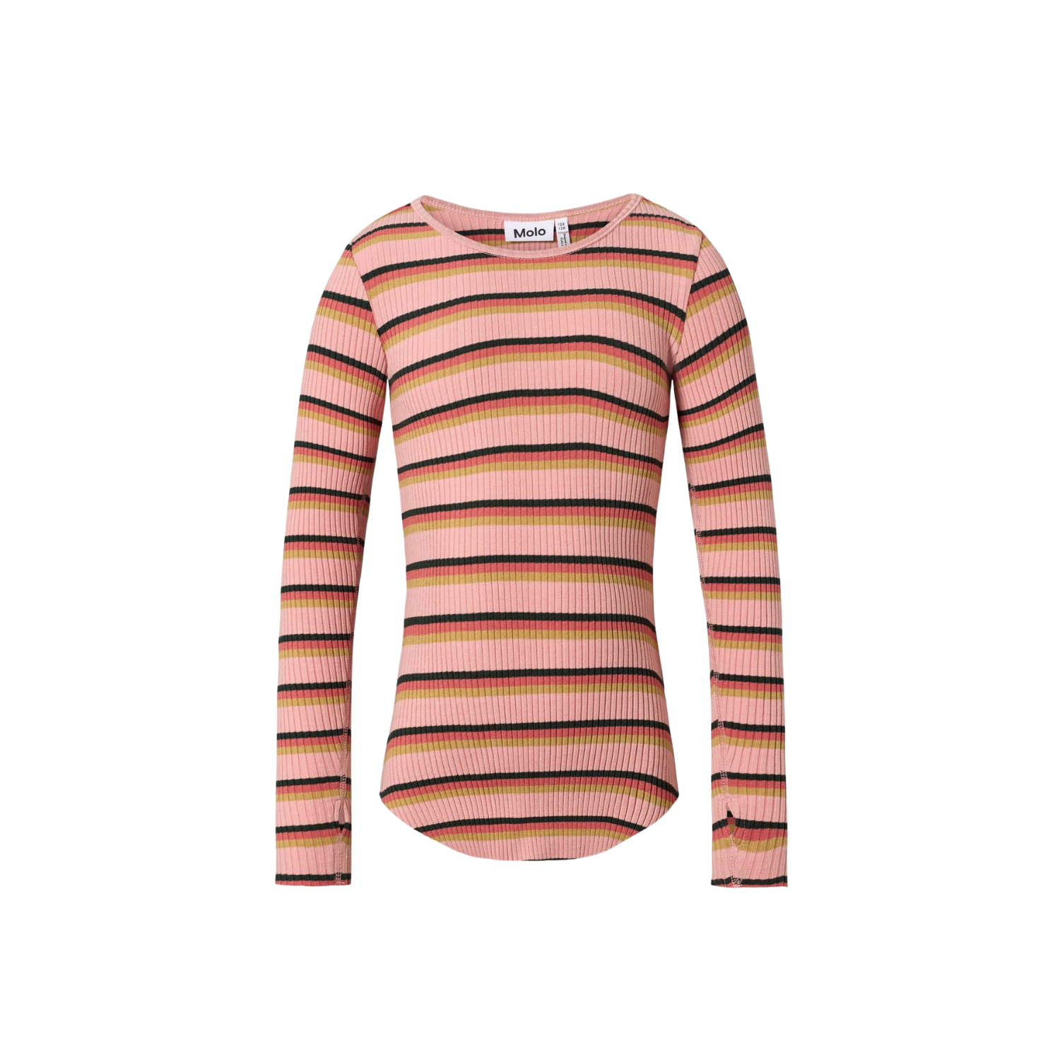 Rochelle T-shirt | Rose Camel Stripe