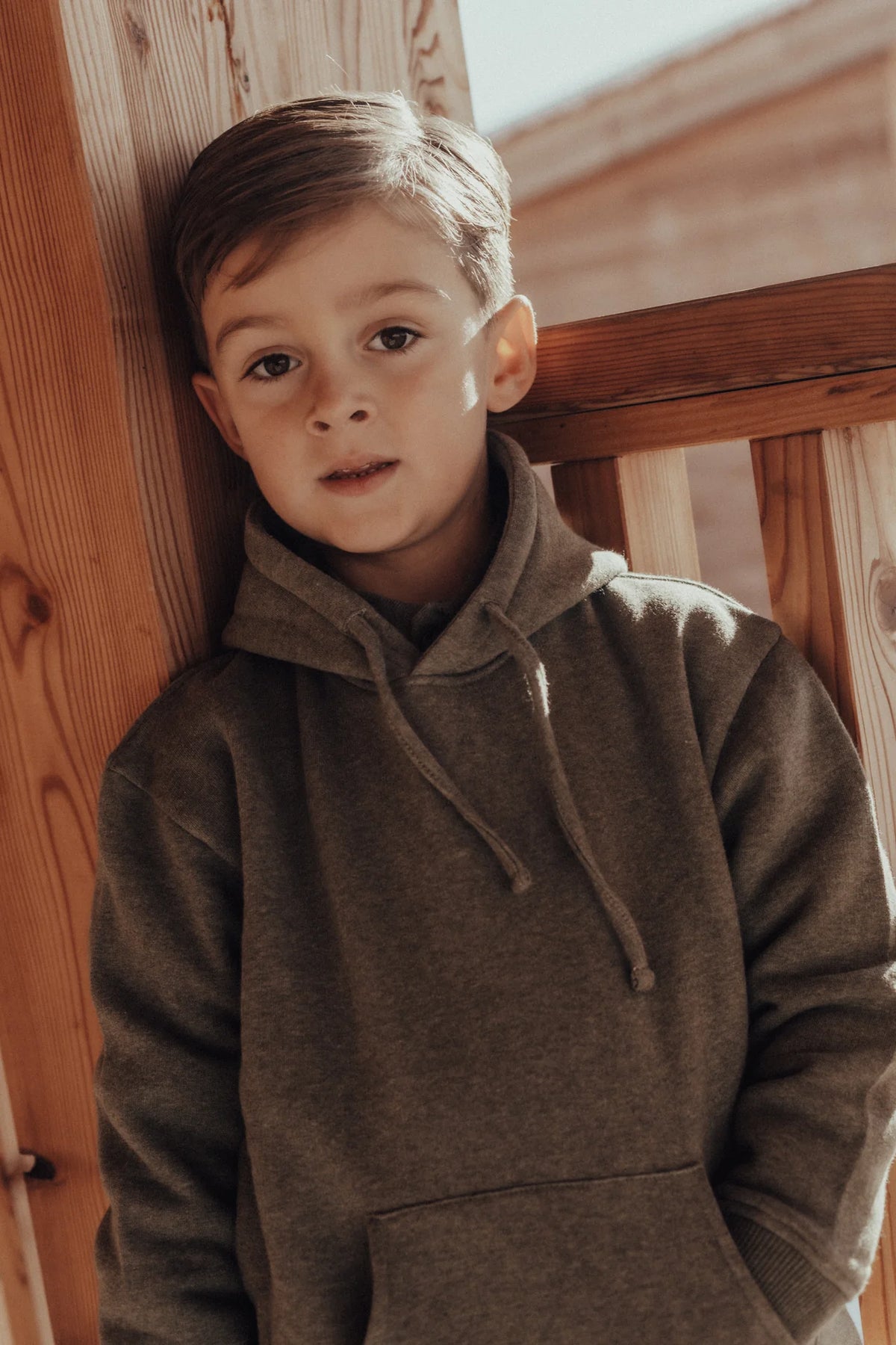 Moose Hooded Sweatshirt | Green agave
