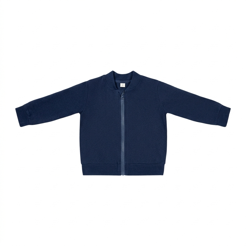 Denim Zip Up | Dark Blue