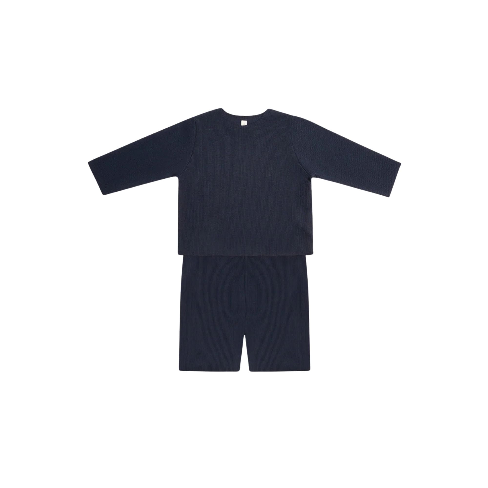 Rib Shorts Set