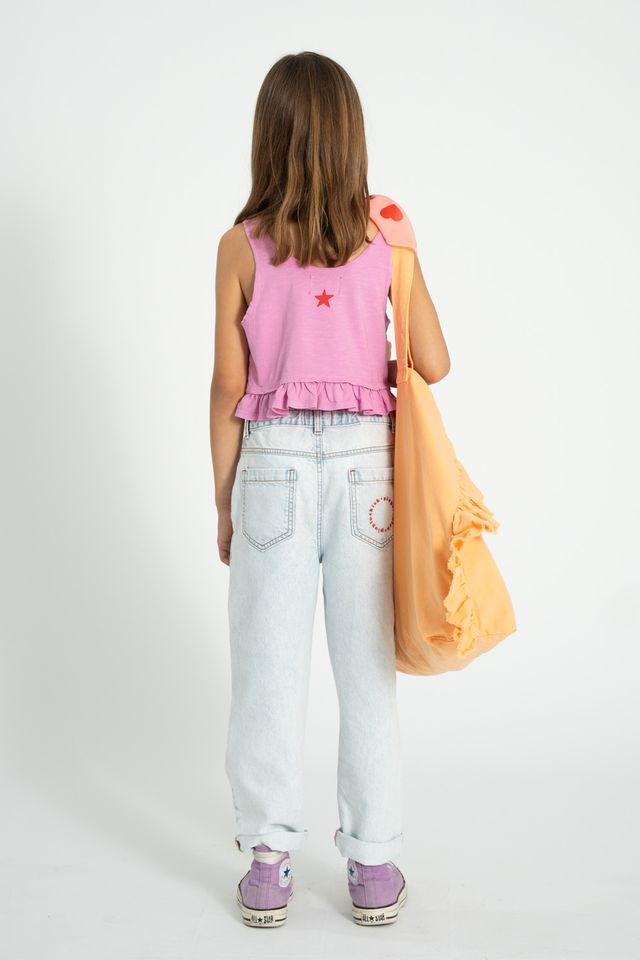 Peace Print Top | Pink