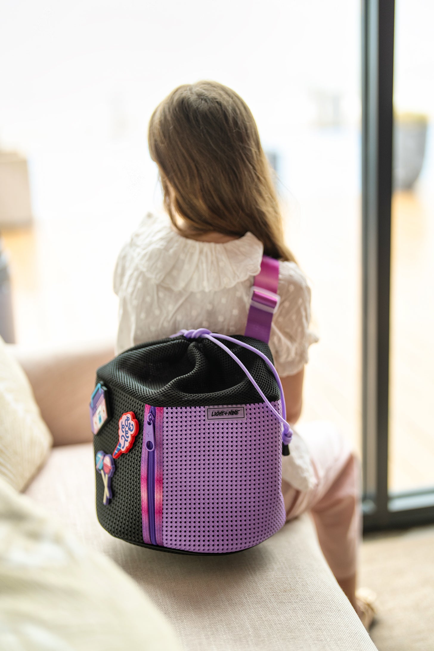 Sophy Drawstring Sling Bag | Grape Fizz