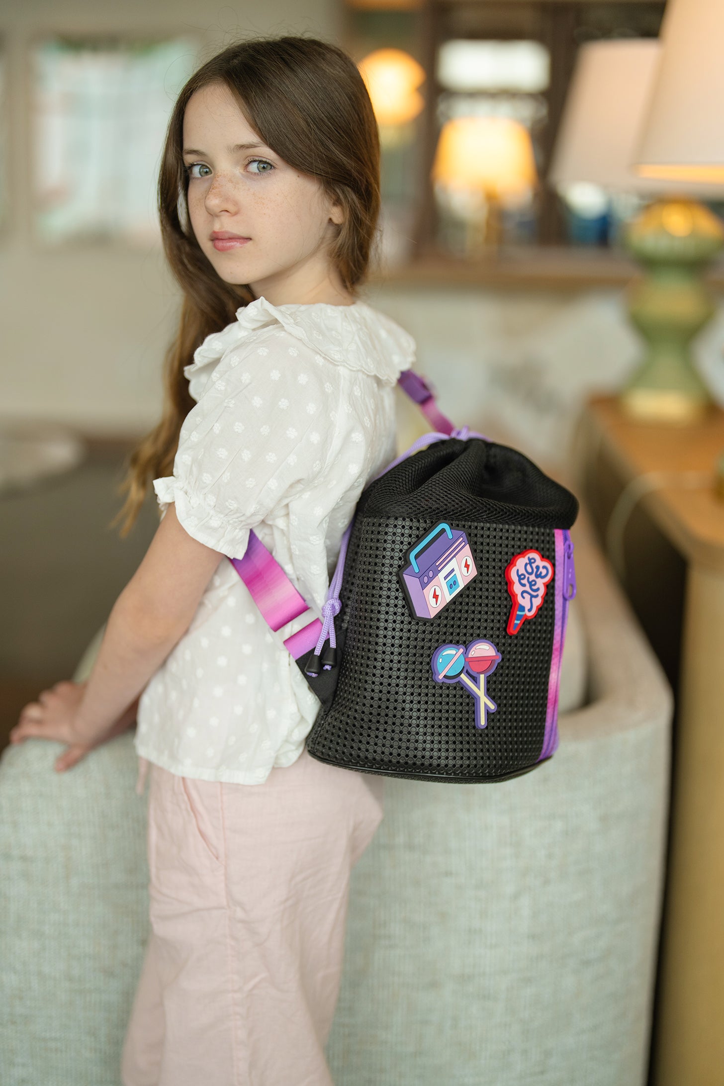 Sophy Drawstring Sling Bag | Grape Fizz