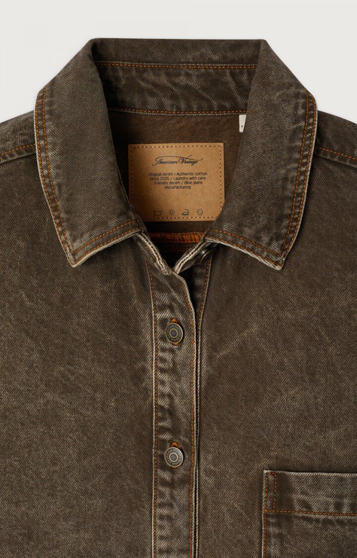 Womens Oshow Shirt | Stone Brown