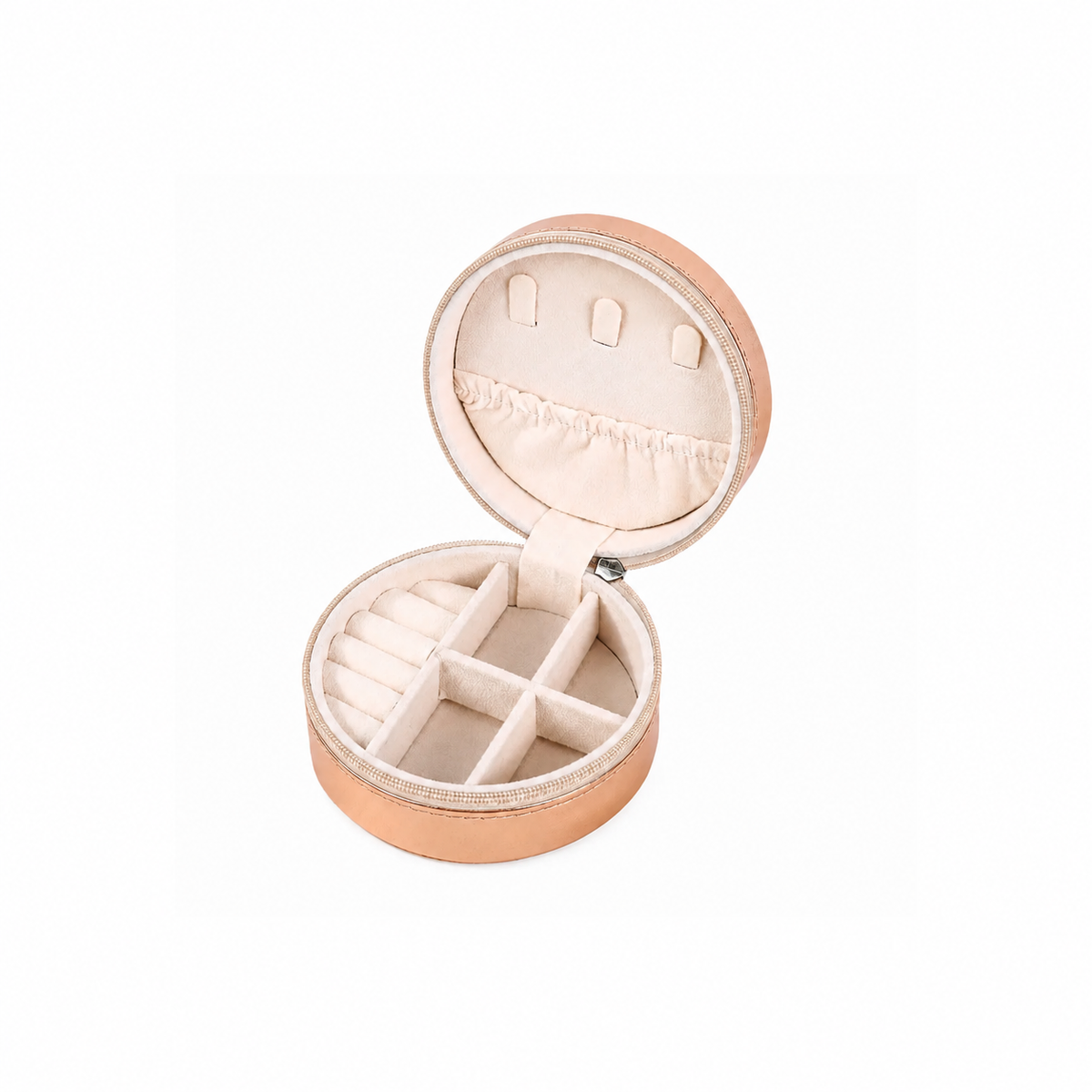 Circle Jewelry Case | Rose Gold