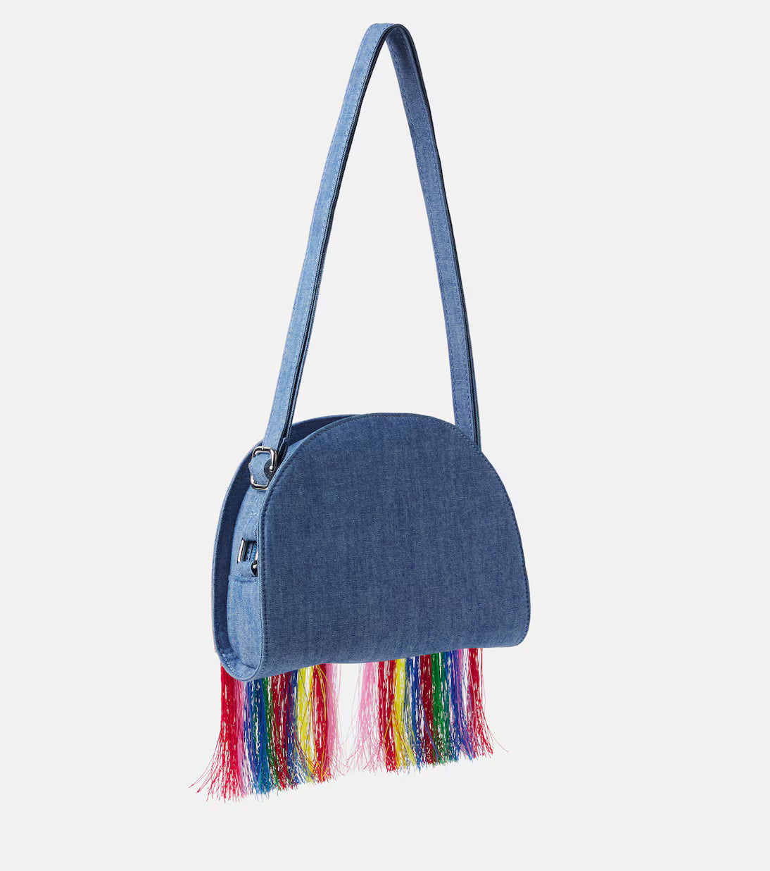 Fringed Denim Bag