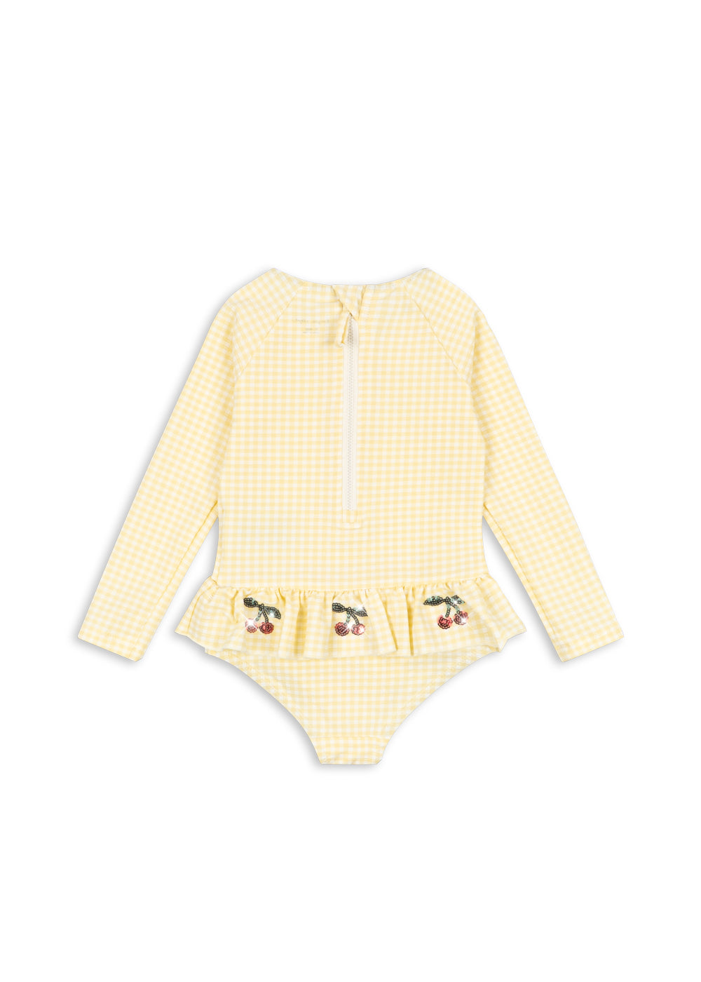 Etta Long Sleeve Swimsuit | Banana Almond Check