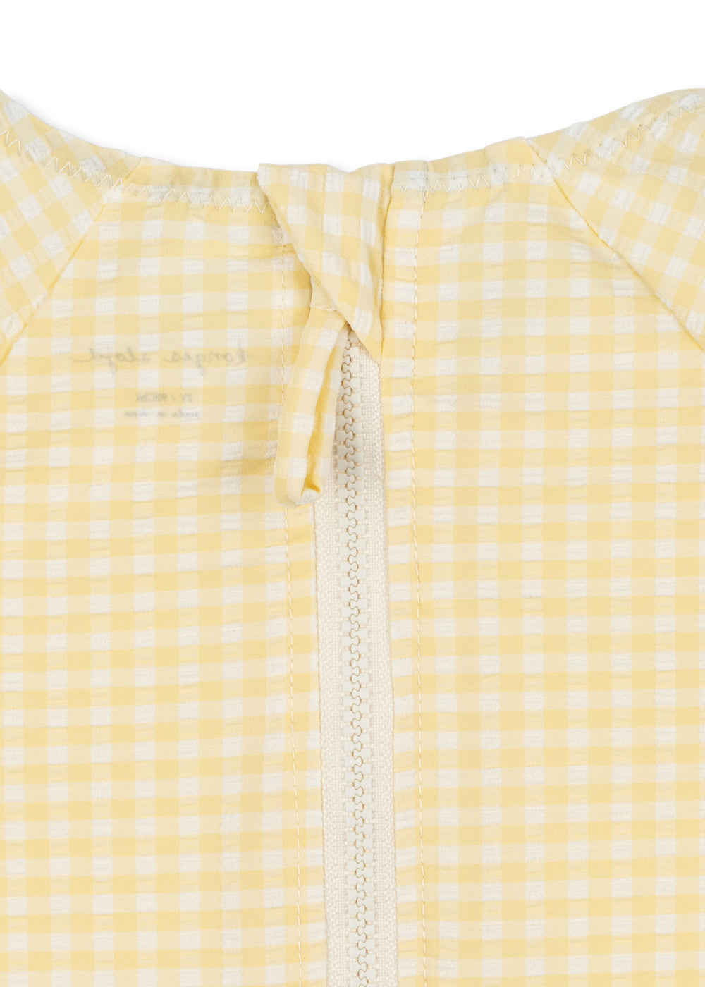 Etta Long Sleeve Swimsuit | Banana Almond Check