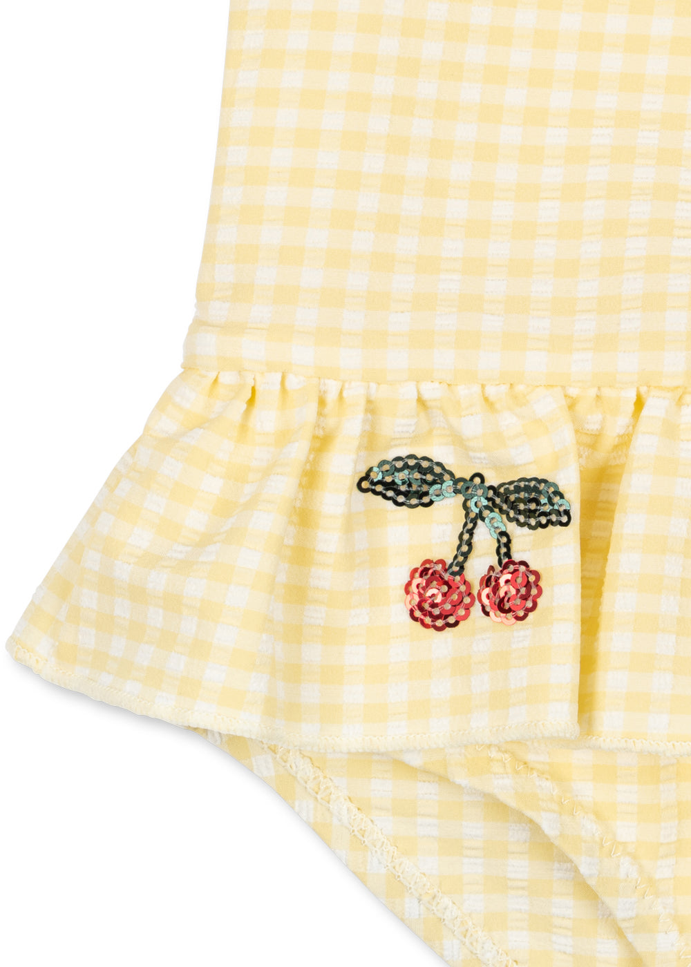 Etta Long Sleeve Swimsuit | Banana Almond Check