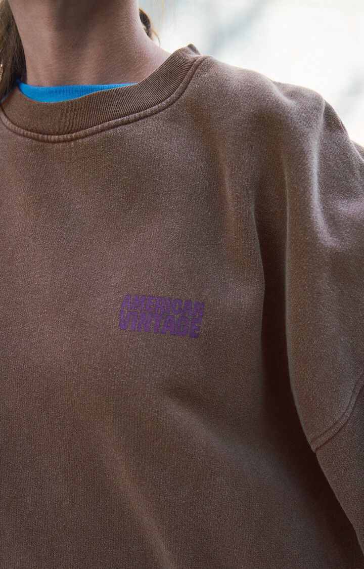 Plizzy Womens Sweatshirt | Vintage Chestnut