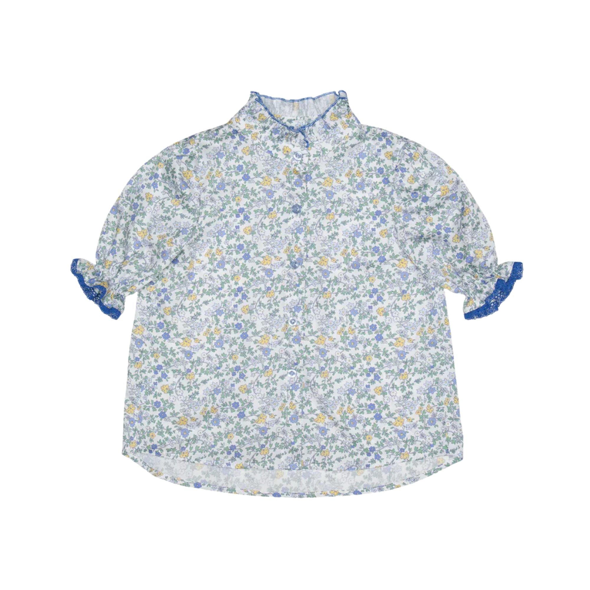 Mia Blouse Cotton | Blue